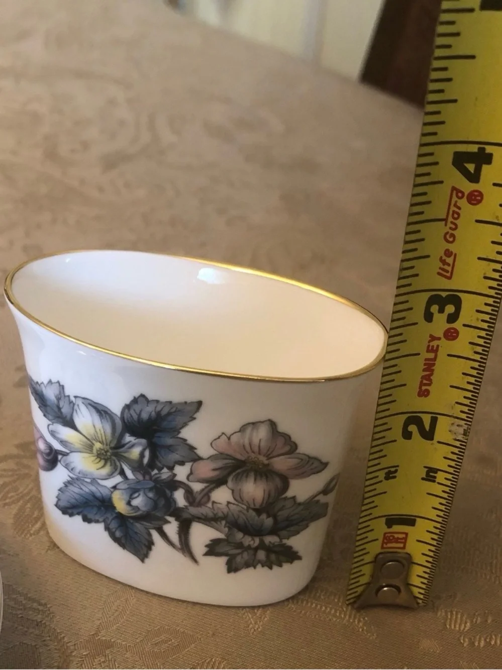 Vintage Royal Worcester Fine Bone China Toothpick Holder & Trinket Dish